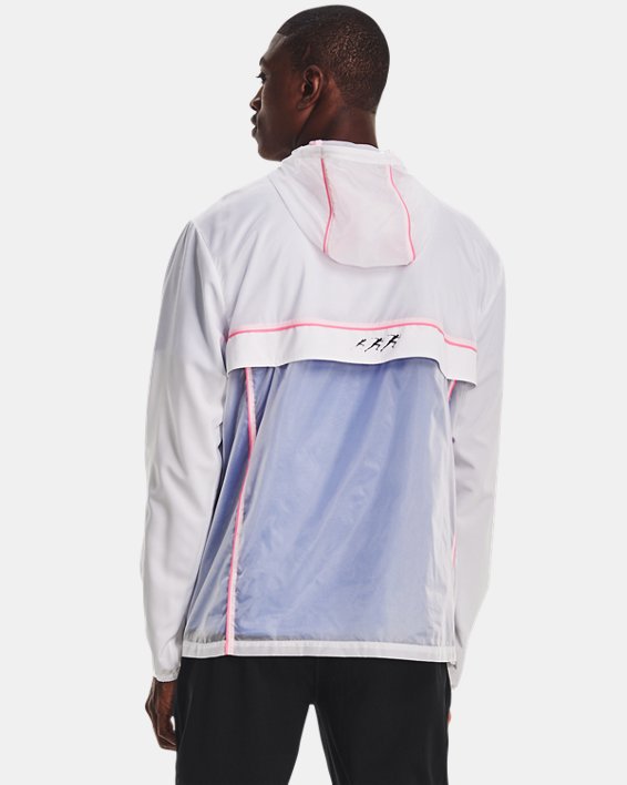Men's UA Run Anywhere Jacket in White image number 4